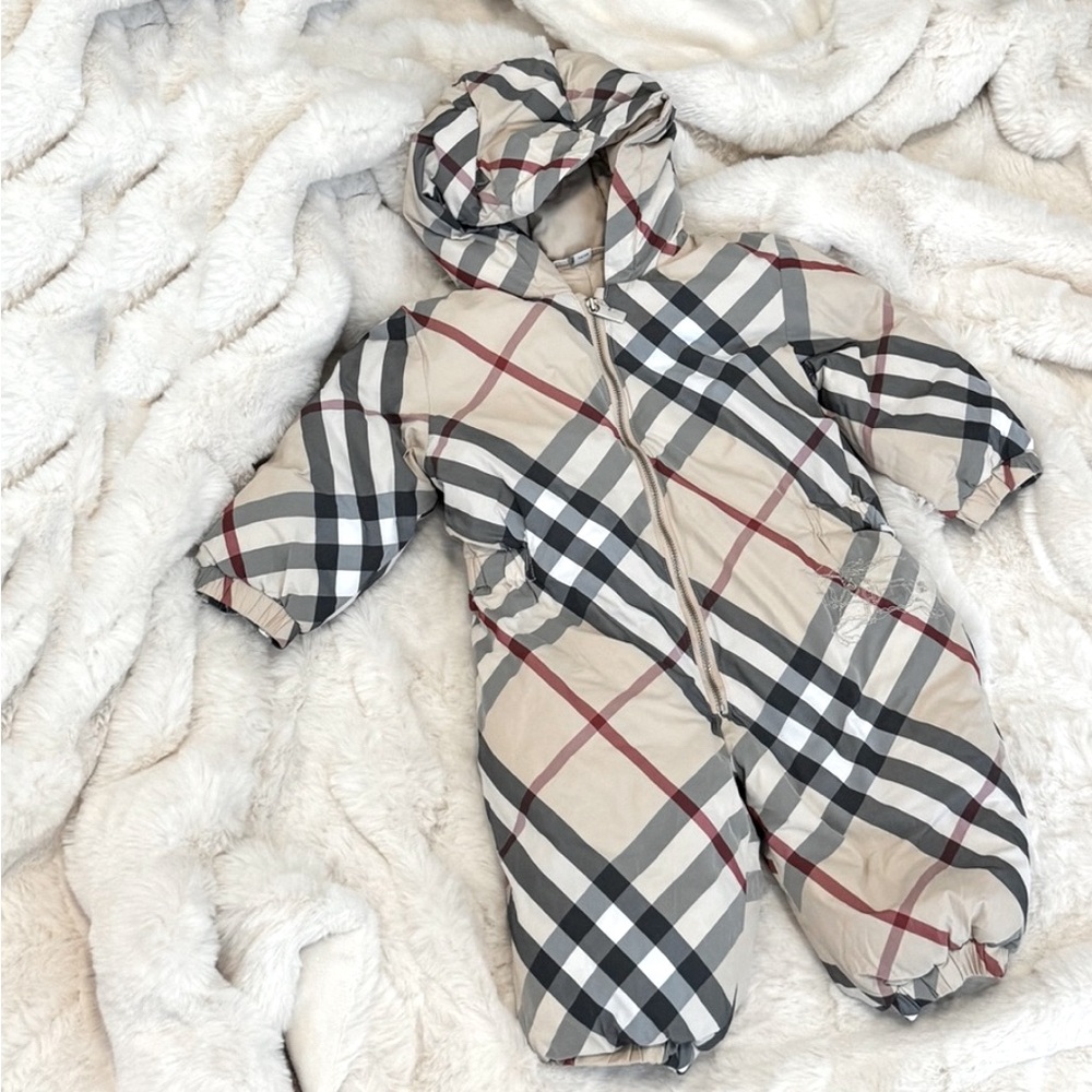 Burberry Check Puffer Suit